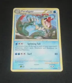 Pokemon TCG Feraligatr Call of Legends 25/95 Regular LP (2011) - Image 1
