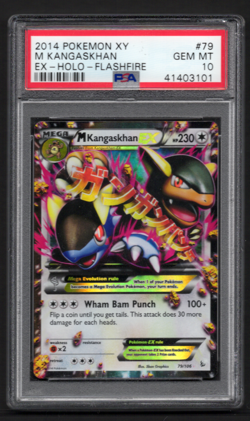 2014 Pokemon XY Flashfire M Kangaskhan EX 79/106 Holo PSA 10 - Low Pop - Image 1