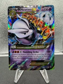 Pokemon TCG M Mewtwo EX Holo Rare Card 63/162 XY Breakthrough - Image 1