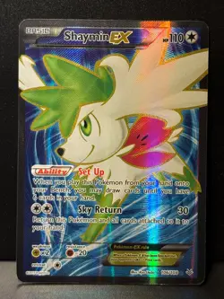 Shaymin EX 106/108 XY Roaring Skies Ultra Rare Holo Pokemon Card LP - Image 1
