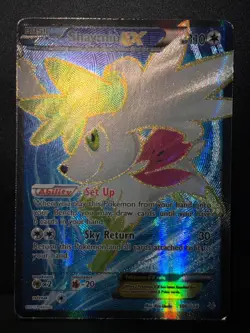 Shaymin EX 106/108 XY Roaring Skies Ultra Rare Holo Pokemon Card LP - Image 2