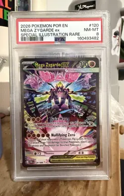 PSA 8 Mega Zygarde ex 120/088 Special Illustration Rare SIR 2026 Pokemon POR EN - Image 1