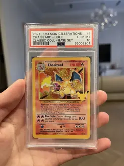 Charizard Holo 4/102 2021 Pokemon TCG Celebrations Classic Collection PSA 10 - Image 1