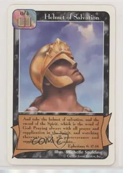 1996 Redemption - Collectible Card Game: Prophets Helmet of Salvation #HESA - Image 1