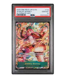 2025 One Piece Op12 Legacy Of The Master Jewelry Bonney Alt Art #118 PSA 10 - Image 1