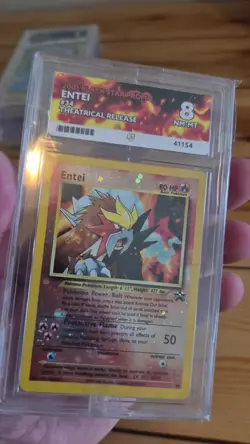 Entei 34 Black Star Promo 2001 Ace Graded 8 🔥 Pokemon TCG WOTC - Image 2
