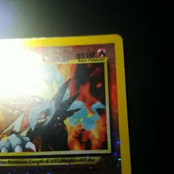 Entei - Black Star Promo - #34- HOLO WITH SWIRL- LP Pokemon card Vintage WOTC - Image 3