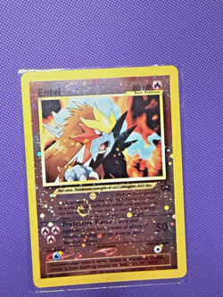 1995 Pokemon Black Star Promo Reverse Holo #34 Entei LP Original Owner - Image 1