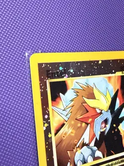 1995 Pokemon Black Star Promo Reverse Holo #34 Entei LP Original Owner - Image 2