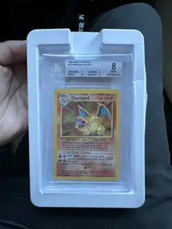 #4 Charizard Holo Rare Card | 1999 Pokemon Base Set Unlimited | BGS 8 NM-MT - Image 3