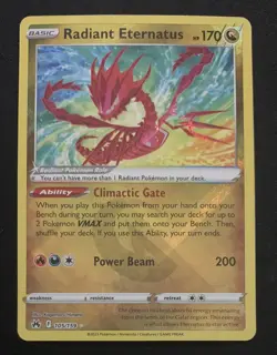 Radiant Eternatus 105/159 Crown Zenith Ultra Rare Holo Pokemon TCG Card NM - Image 1