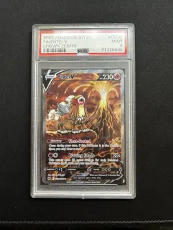 Pokemon TCG Crown Zenith Galarian Gallery Entei V GG36/GG70 FA Holo PSA 9 - Image 1