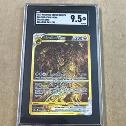 2023 POKEMON CROWN ZENITH GALARIAN GALLERY #GG69/GG70 GIRATINA VSTAR SGC 9.5 - Image 1