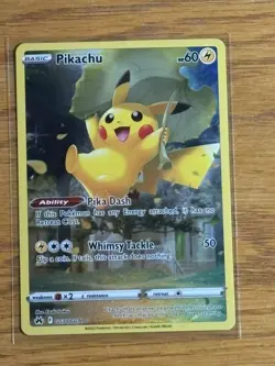 Pokemon Pikachu GG30/GG70 Crown Zenith Galarian Gallery Ultra Rare Holo FA - Image 2