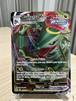 Pokemon TCG Rayquaza Vmax Crown Zenith 102/159 Holo Ultra Rare - Image 1