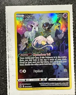 Pokemon TCG Mew GG10/GG70 Crown Zenith Galarian Gallery Ultra Rare Holo FA - Image 1