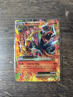 M Houndoom EX 22/162 Breakthrough 2015 XY Pokemon TCG Card Rare Holo - Image 1