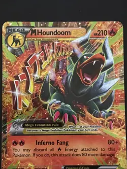 Pokemon TCG M Houndoom EX Breakthrough Holo Rare Card 22/162 - Image 3