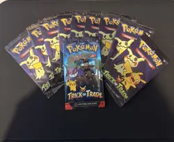 Pokemon TCG Trick or Trade 2023 2024 Booster Packs - 9 Pack - SEALED NEW - Image 1