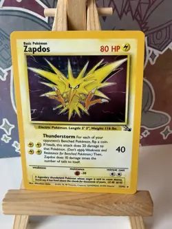 Zapdos - 15/62 - Pokemon Fossil Unlimited Holo Rare Card WOTC LP - Image 1