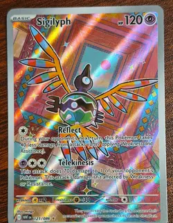Sigilyph - 121/086 #121/86 (Full Art Holo) (NM) SV: White Flare WHT NM Condition - Image 1