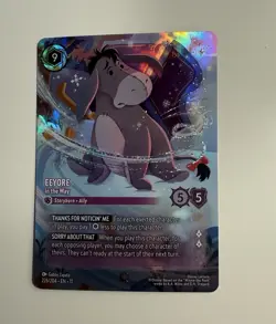 Disney Lorcana TCG Eeyore - In the Way Winterspell Enchanted Foil 226/204 - Image 1