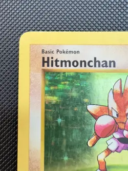 Pokemon Hitmonchan 7/102 Base Set 1st Edition Holo Rare WOTC Vintage 1999 MP - Image 2