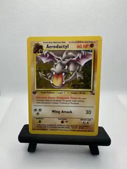 Pokemon Fossil Prerelease Aerodactyl Holo 1/62 1st Edition WOTC Vintage Rare - Image 1