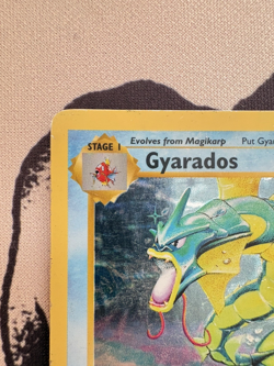 Pokemon Gyarados 6/102 Base Set 1st Edition Holo Rare WOTC Vintage 1999 MP - Image 2