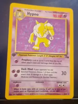 Hypno 8/62 Rare Fossil Pokemon 1st Edition Holo LP/MP - Image 2