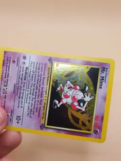 Mr. Mime 1st Edition Jungle Holo Rare No. 6/64 Pokemon Card - 1999 - Image 5