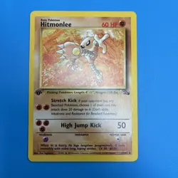 Hitmonlee 1st edition 22/62 Fossil Unlimited Rare Pokemon TCG 1999 English WOTC - Image 4