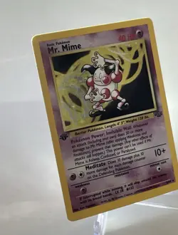 Mr. Mime 6/64 1st Edition Lightly Played Holo Rare Jungle 1999 Pokemon WOTC Card - Image 3