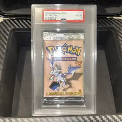 PSA 10 💎 RARE 1999 Pokemon Fossil 1st Edition Aerodactyl Sealed Booster Pack - Image 1