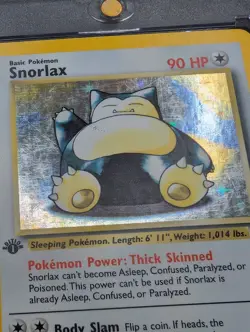 1st Edition Snorlax 11/64 Jungle 1999 Holo Rare WOTC Pokemon Card TCG HP-MP - Image 3