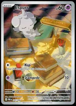 Espurr 095/088 Holo Illustration Rare Perfect Order Pokemon Lightly Played - Image 1