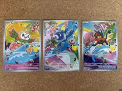 Pokemon First Partner Series 1 - Gen 7 - Alolan - Rowlet Litten Popplio - Image 1