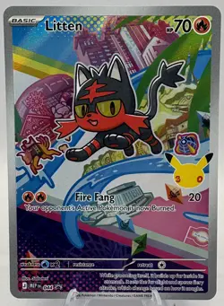 Rowlet Litten Popplio MEP 043 044 First Partner Series 1 Alola Set - Pokemon TCG - Image 4