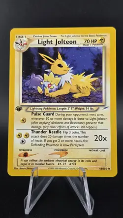 Light Jolteon - 48/105 1st Edition - Pokemon Neo Destiny - Image 1