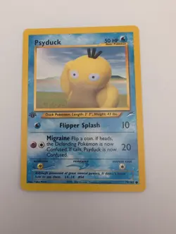 Pokemon Cards: Neo Destiny 1st Edition Common: Psyduck 79/105 - Image 1