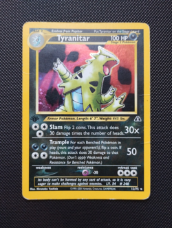 Pokemon Tyranitar 12/75 - 1ST Edition | Neo Discovery | ENG (light played) HOLO - Image 1