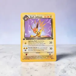 Pokemon Dark Jolteon 38/82 1st Edition Team Rocket Rare WOTC NM Vintage Card - Image 2