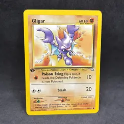 Pokemon TCG - Gligar 59/111 1st Edition - WOTC Neo Genesis - NM - Image 1