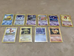 Pokemon TCG 1st Ed Neo Destiny/Team Rocket/Base Set 1st edition Psyduck Lot (9) - Image 1