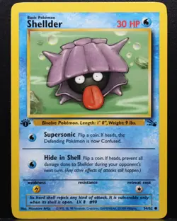Pokemon TCG Shellder Fossil 54/62 1st Edition Regular 1999 WotC English MINT - Image 4