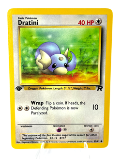 1st Edition Dratini 53/82 - Team Rocket - Common - Pokemon - NM - Image 1