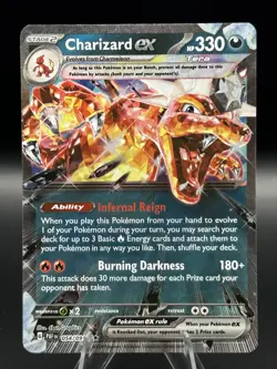 Charizard EX Pokemon SV Paldean Fates 054/091 Double Rare Holo NM 054/091 - Image 1