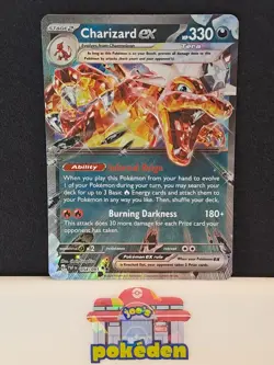 Charizard ex 054/091 Sv: Paldean Fates Holo Double Rare Pokemon TCG NM - Image 1
