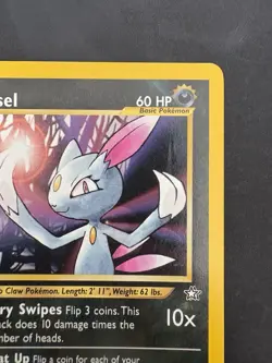 Pokemon TCG Sneasel Neo Genesis Card 25/111 Unlimited Rare Vintage WotC - Image 3