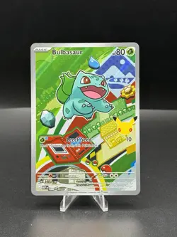 Bulbasaur 037 Pokemon TCG First Partner Illustration Full Art Holo Promo - NM - Image 1
